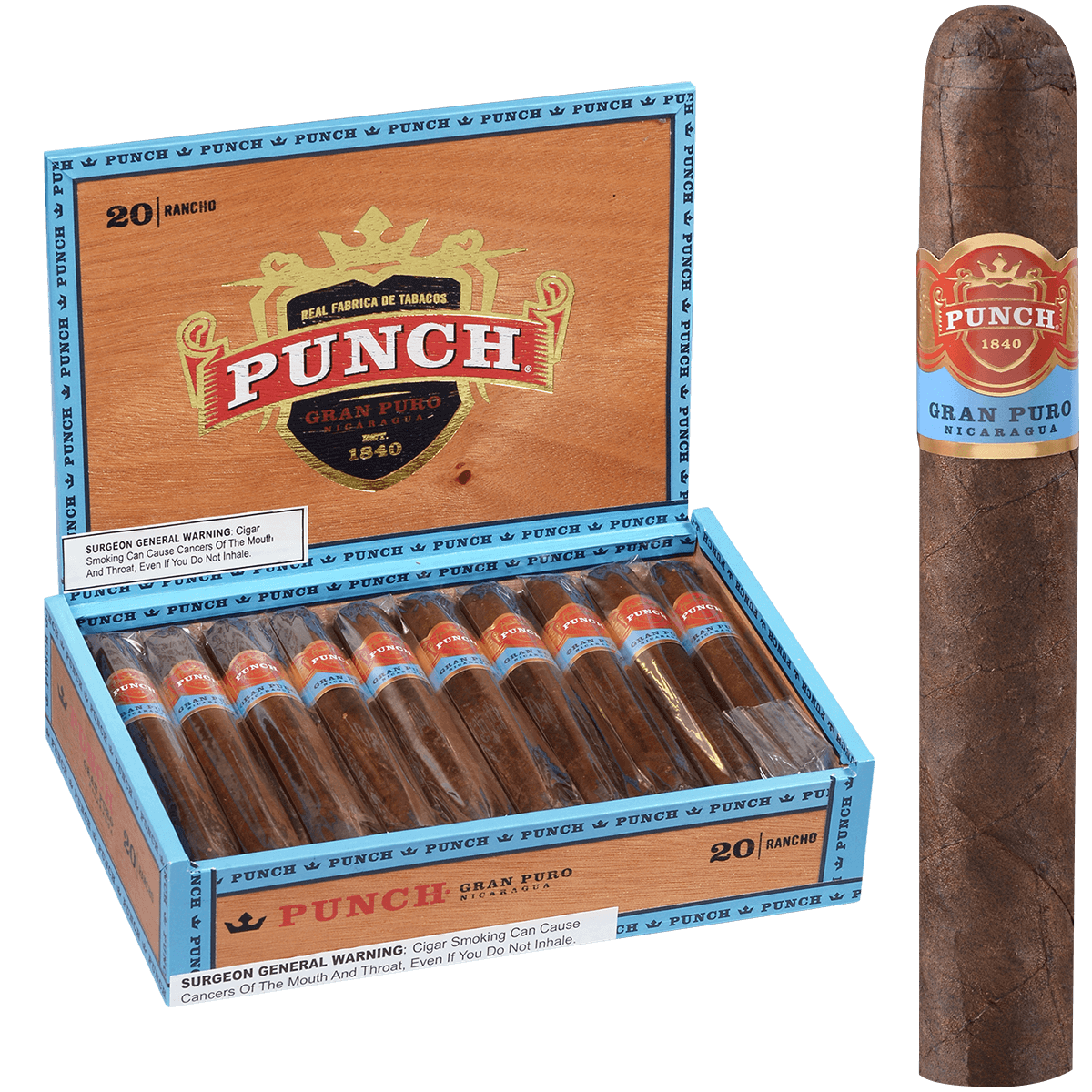 Punch Gran Puro Nicaragua Rancho 20 Ct. Box 5.50X54