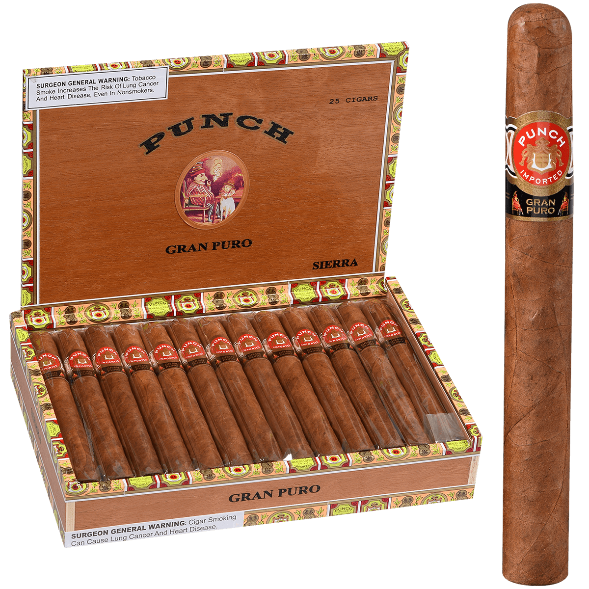 Punch Gran Puro Santa Rita 25 Ct. Box 4.50X52
