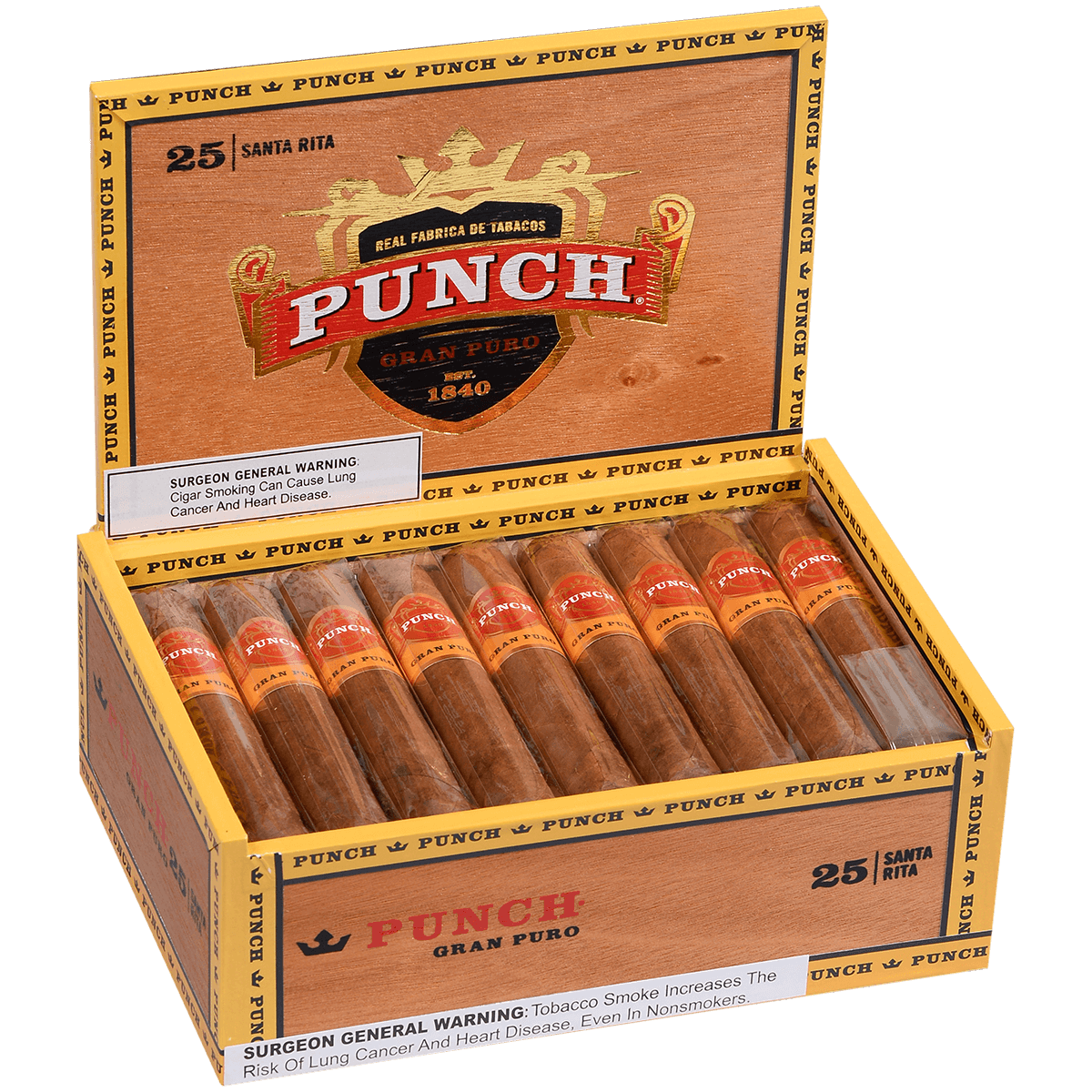 Punch Gran Puro Santa Rita 25 Ct. Box 4.50X52