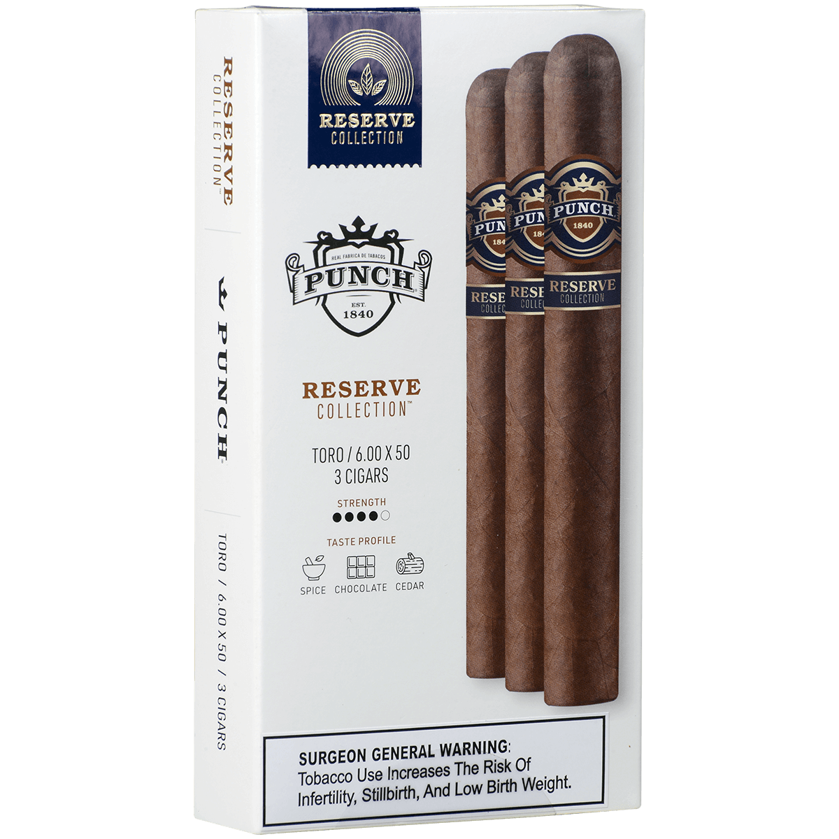 PROMO RESERVE COLLECTION PUNCH TORO 3 CT. BOX