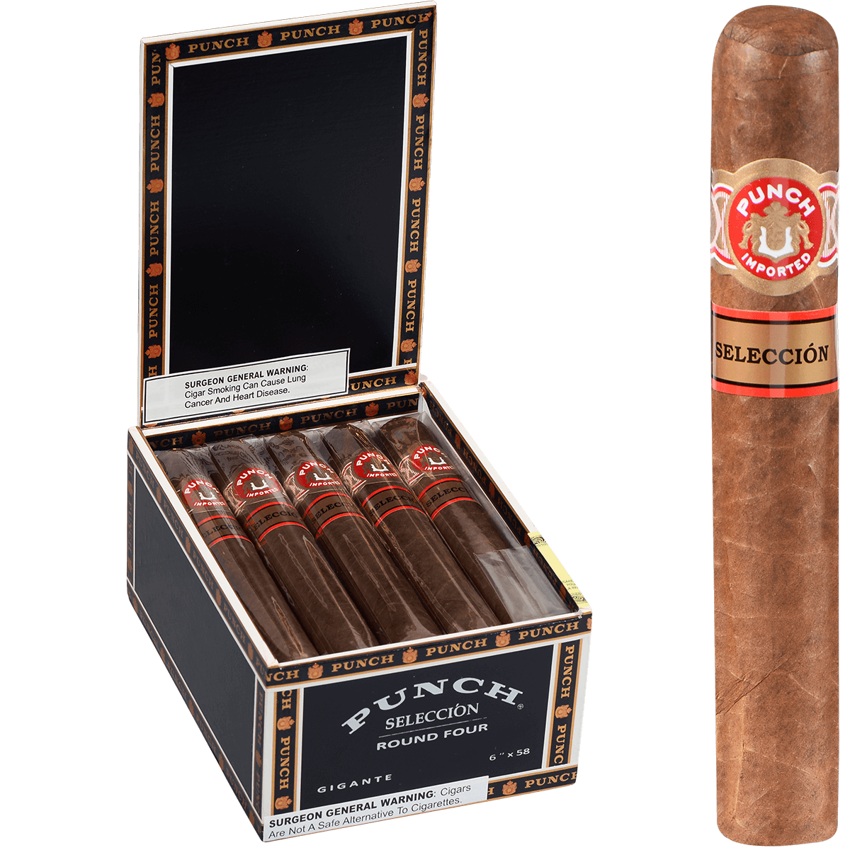 Punch Seleccion Iv Gigante 15 Ct. Box 6.00X58