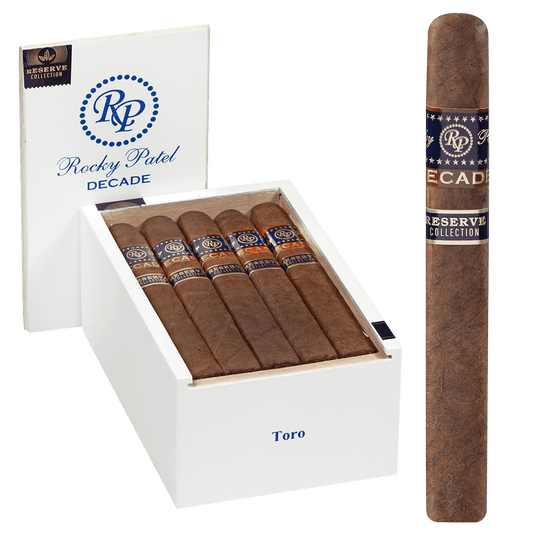 Reserve Collection Rocky Patel Decade Box Pressed Toro 6.50X52 20Ct Box