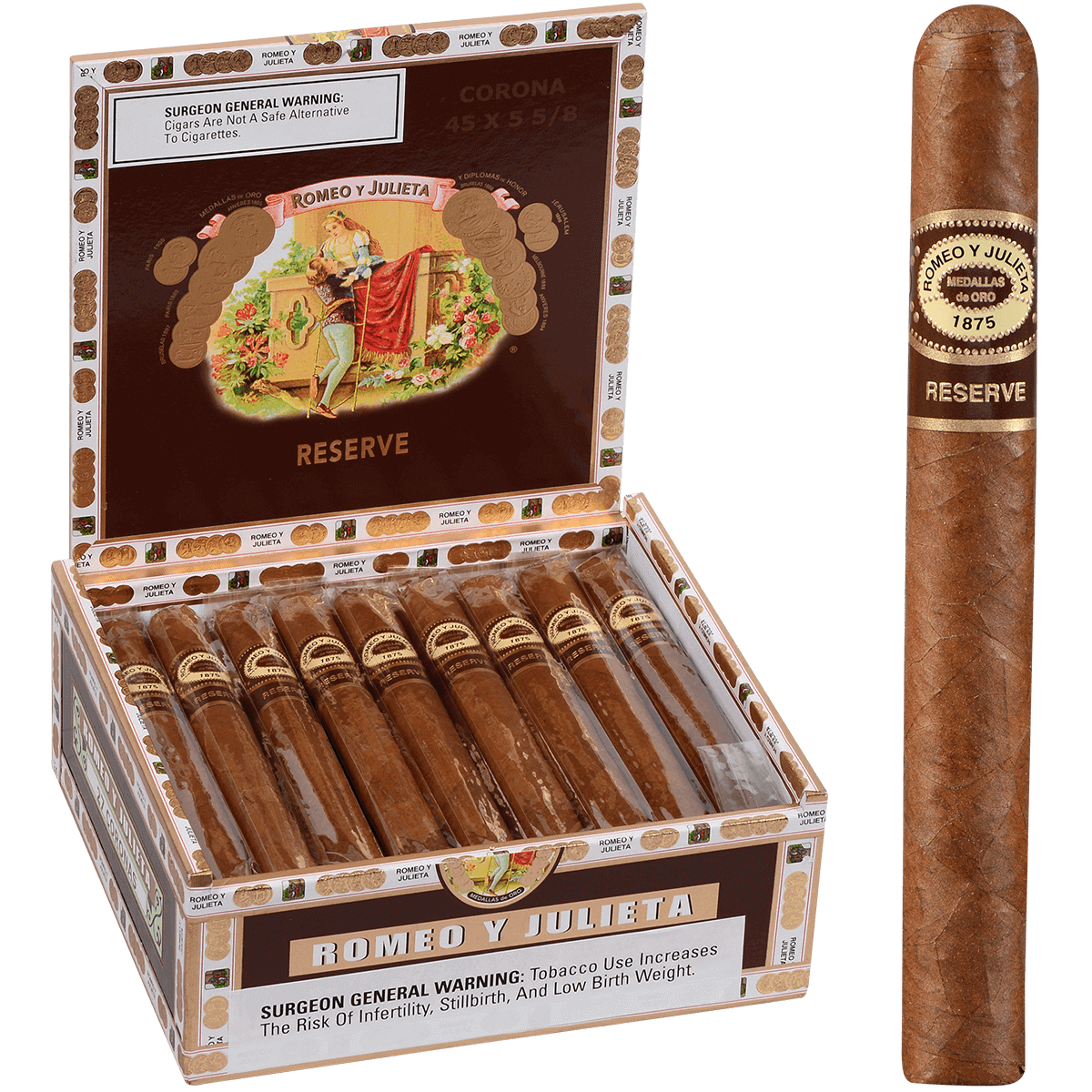 Romeo Y Julieta Habana Reserve Corona 27 Ct. Box 5.62X45