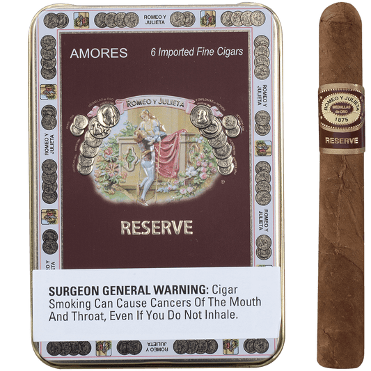 Romeo Y Julieta Habana Reserve Amores 5/6 Tin Packs 4.00X33