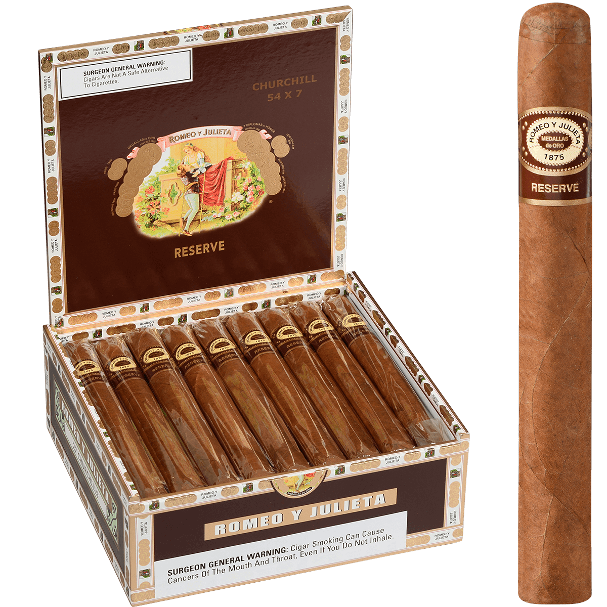 Romeo Y Julieta Habana Reserve Churchill 27 Ct. Box 7.00X54
