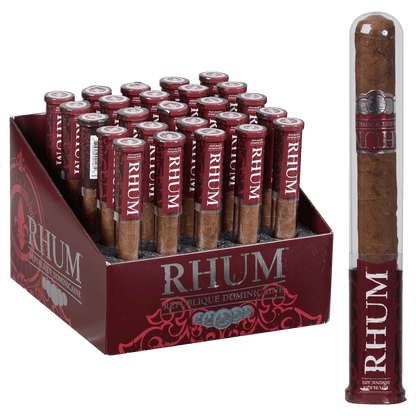 Rhum 538 Glass Tubes 25 Ct. Upright Display 5.00X38
