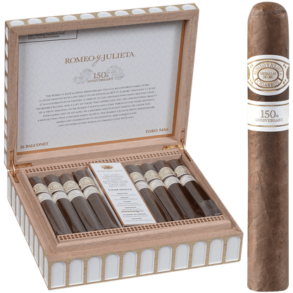 Romeo Y Julieta 150Th Anniversary Balconet 16 Ct. Box 6.00X54