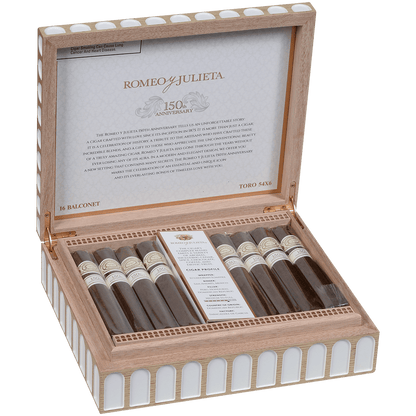 Romeo Y Julieta 150Th Anniversary Balconet 16 Ct. Box 6.00X54
