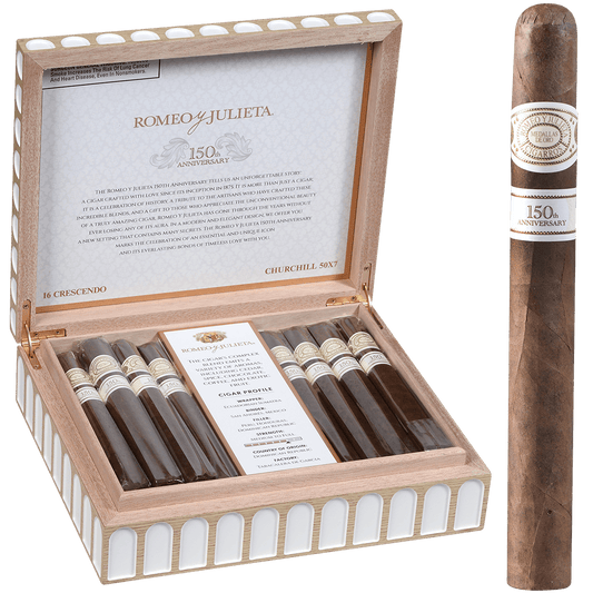 Romeo Y Julieta 150Th Anniversary Crescendo 16 Ct. Box 7.00X50