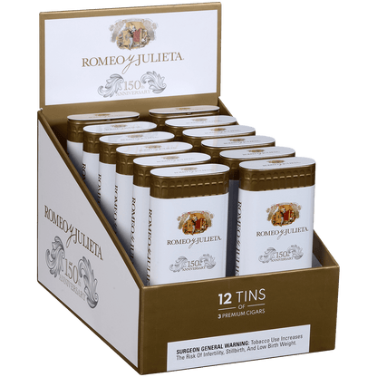 Romeo Y Julieta 150Th Anniversary Balconet 12/3 Tin Display 6.00X54