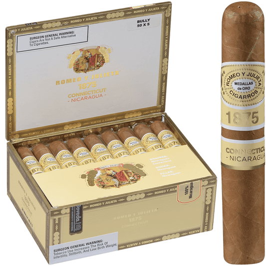 Romeo Y Julieta 1875 Connecticut Nicaragua Bully 25 Ct. Box 5.00X50