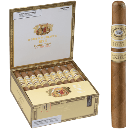 Romeo Y Julieta 1875 Connecticut Nicaragua Churchill 25 Ct. Box 7.00X50