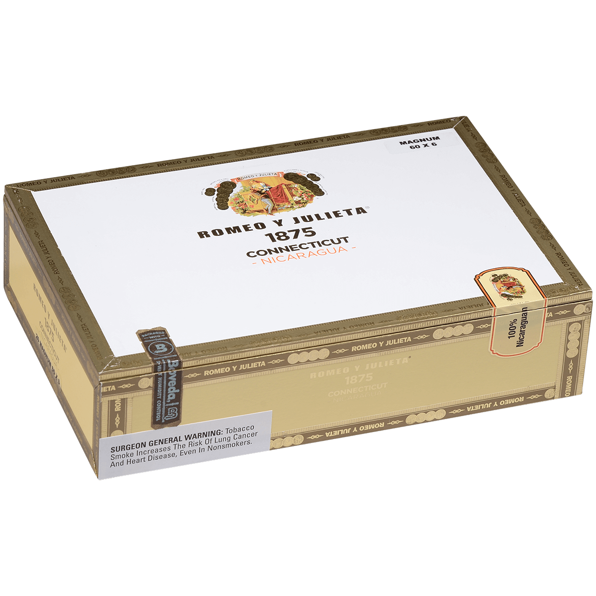 Romeo Y Julieta 1875 Connecticut Nicaragua Magnum 20 Ct. Box 6.00X60
