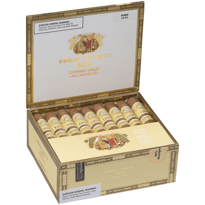 Romeo Y Julieta 1875 Connecticut Nicaragua Toro 25 Ct. Box 6.00X53