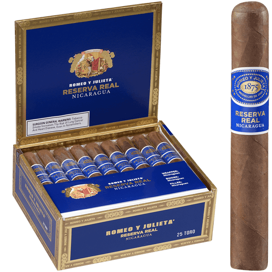 Romeo Y Julieta Reserva Real Nicaragua Toro 25 Ct. Box 6.00X54