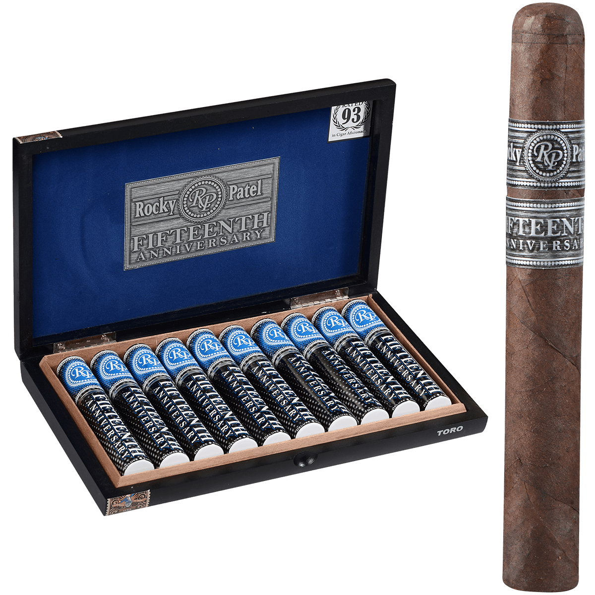 Rocky Patel 15Th Anniversary Deluxe Tubo 10 Ct. Box 6.00X50
