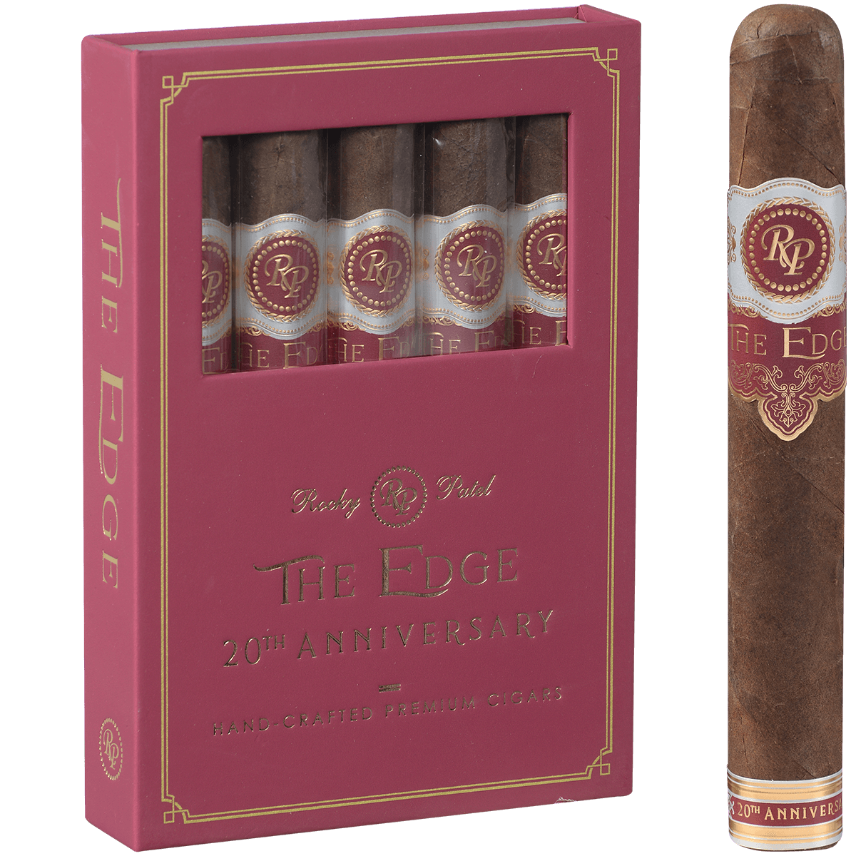 Rocky Patel The Edge 20 Th Anniversary Toro Sampler Gift Pack 5 Ct. 6.00X52