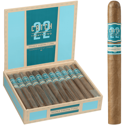 Catch 22 Connecticut By Rocky Patel Double Corona 22 Ct. Box 7.50X52
