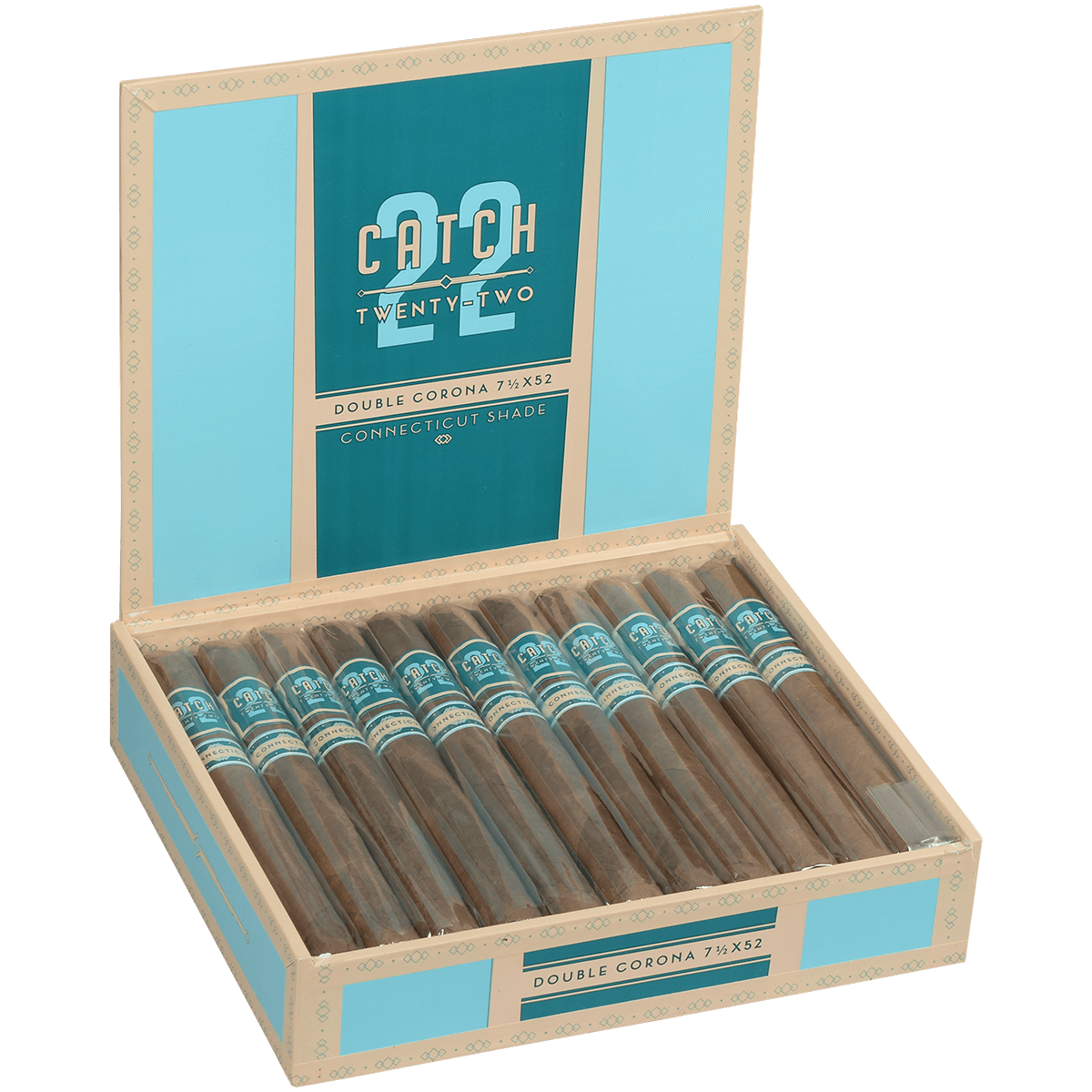 Catch 22 Connecticut By Rocky Patel Double Corona 22 Ct. Box 7.50X52