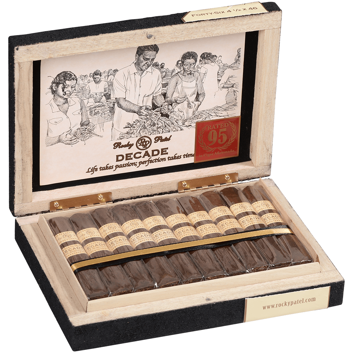 Rocky Patel Decade Box-Pressed The Forty-Six 20 Ct. Box 4.50X46