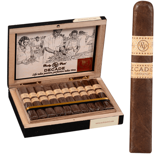 Rocky Patel Decade Box-Pressed Robusto 20 Ct. Box 5.00X50