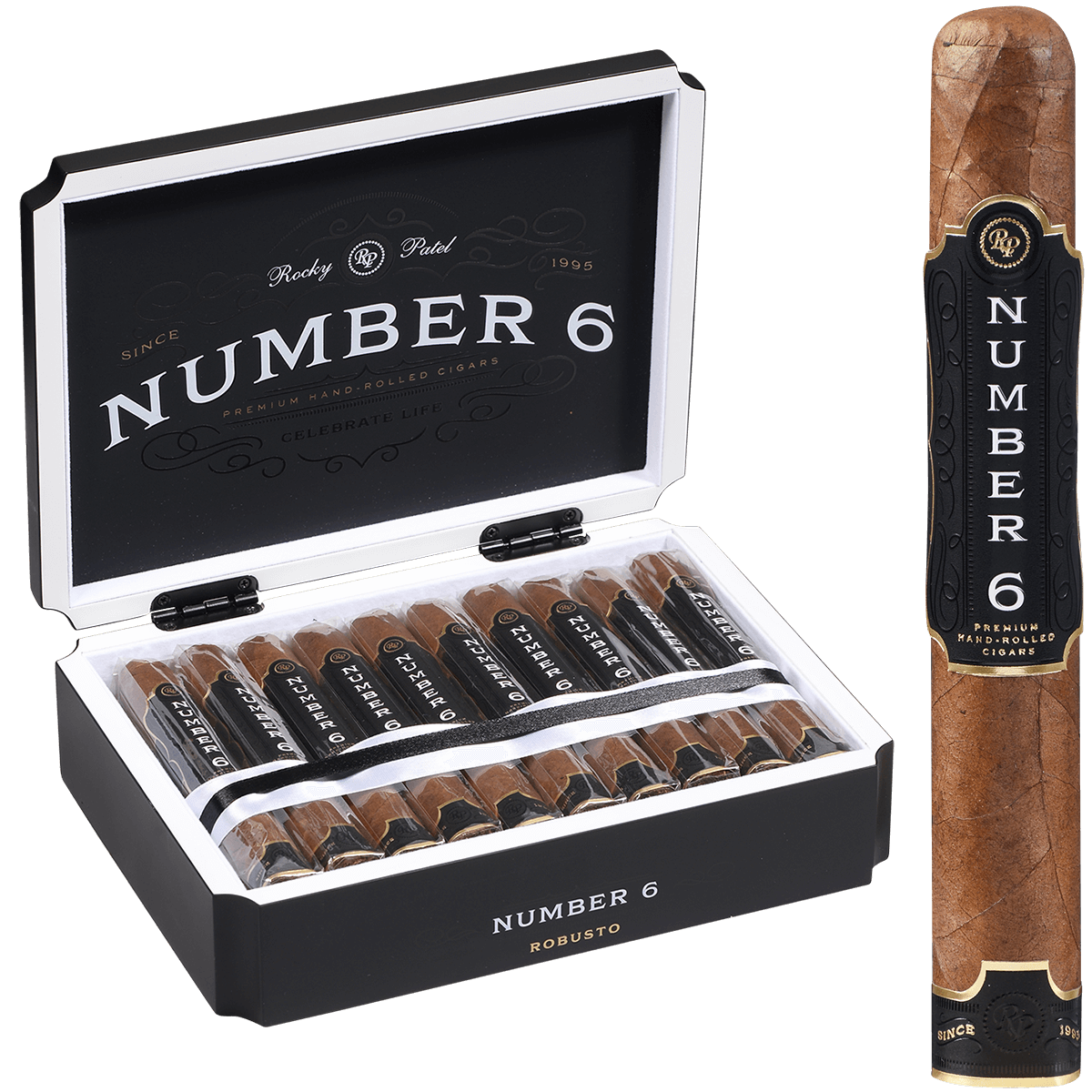Rocky Patel Number 6 Robusto 20 Ct. Box 5.50X50