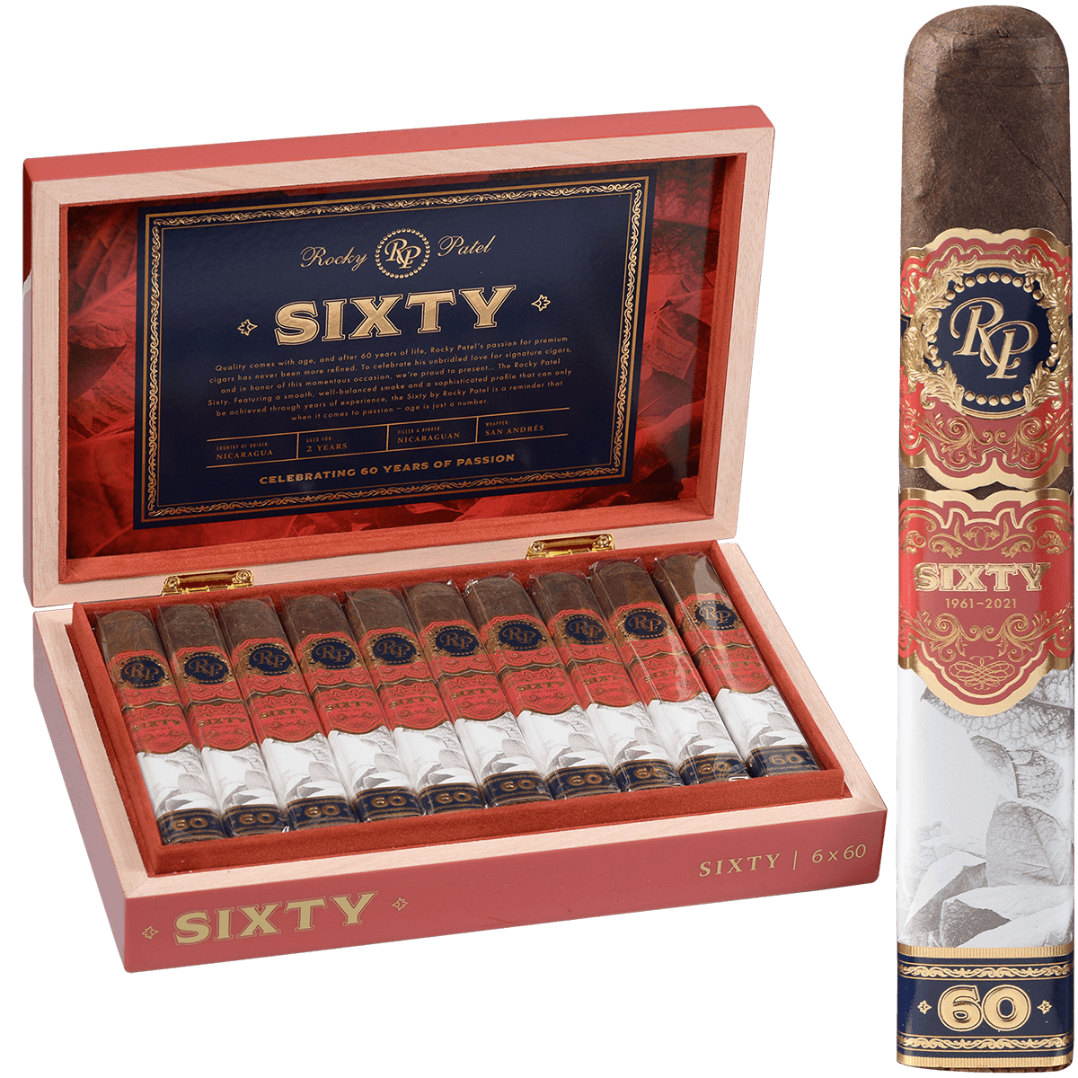 Rocky Patel Sixty 60 20 Ct. Box 6.00X60
