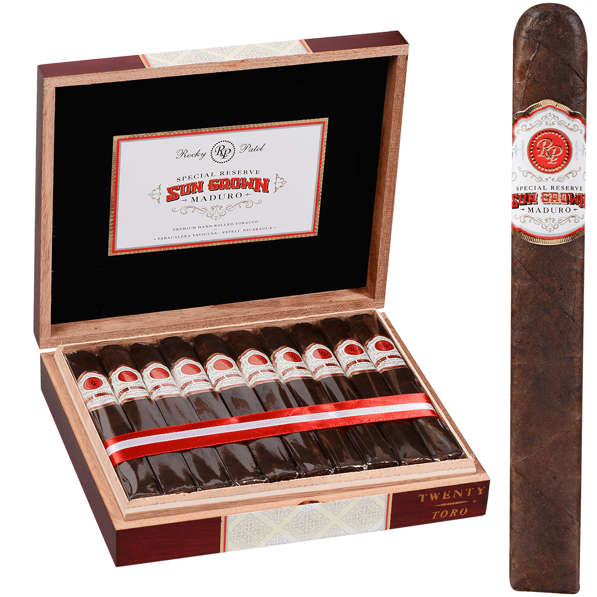 Rocky Patel Sun Grown Maduro Toro 20 Ct. Box 6.50X52