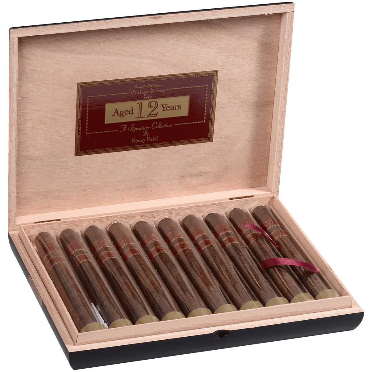 Rocky Patel Vintage 1990 Churchill Tubos 10 Ct. Box 7.00X48