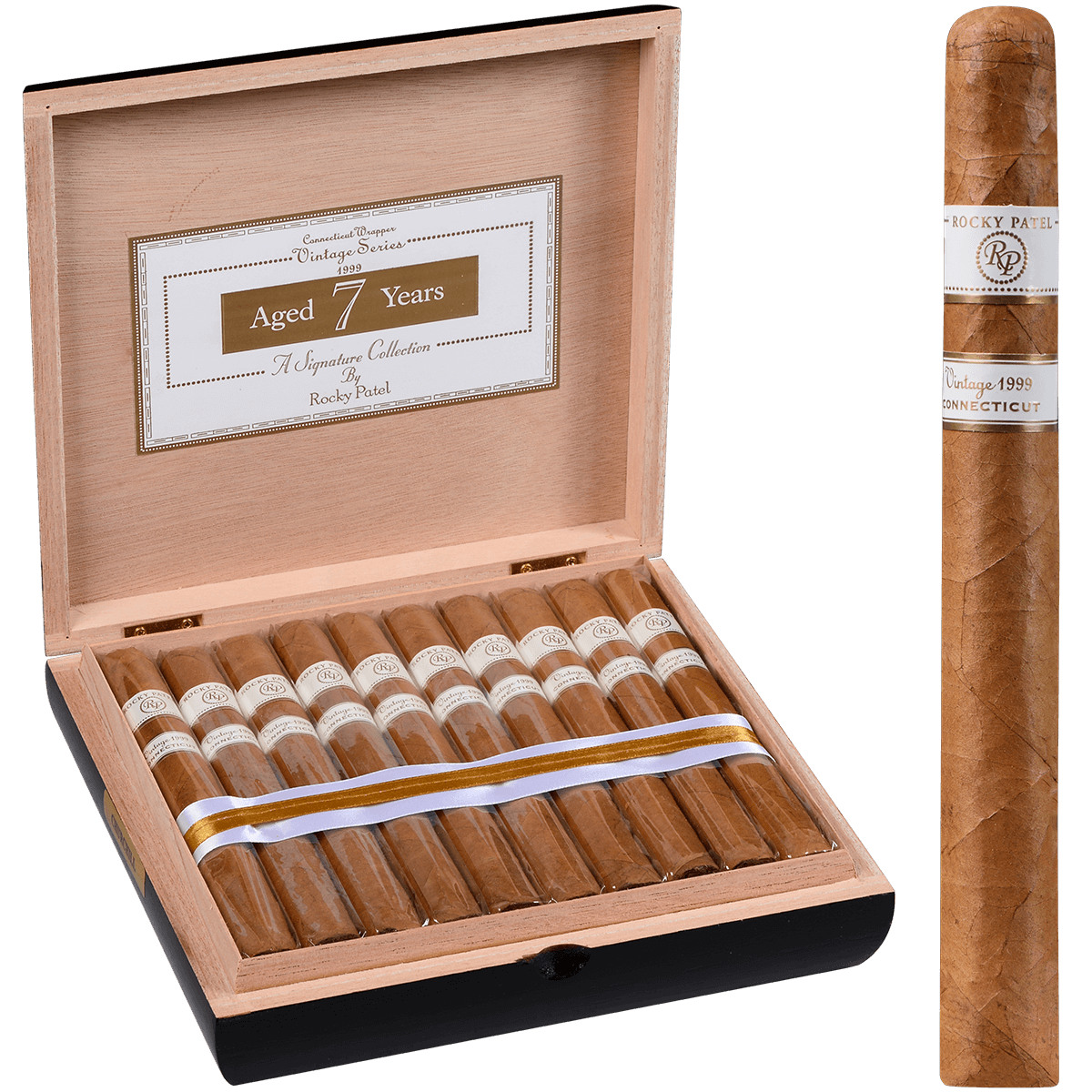 Rocky Patel Vintage 1999 Connecticut Churchill 20 Ct. Box 7.00X48