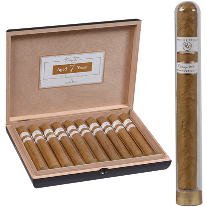 Rocky Patel Vintage 1999 Connecticut Churchill Tubos 10 Ct. Box 7.00X48