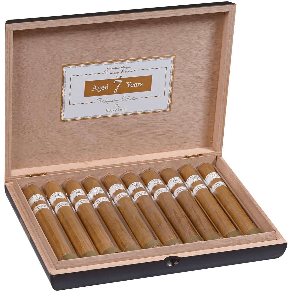 Rocky Patel Vintage 1999 Connecticut Churchill Tubos 10 Ct. Box 7.00X48