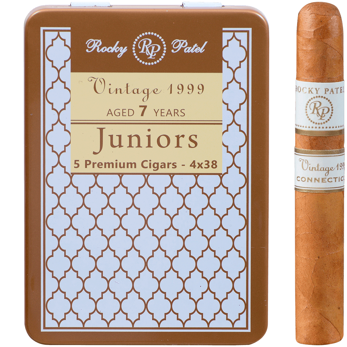 Rocky Patel Vintage 1999 Connecticut Juniors 10/5 Packs 4.00X38