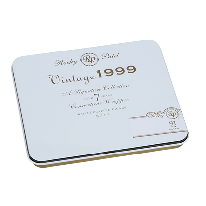 Rocky Patel Vintage 1999 Connecticut Mini'S 10/10 Tins 4.25X32