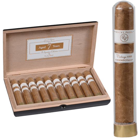Rocky Patel Vintage 1999 Connecticut Robusto Tubes 10 Ct. 5.00X50
