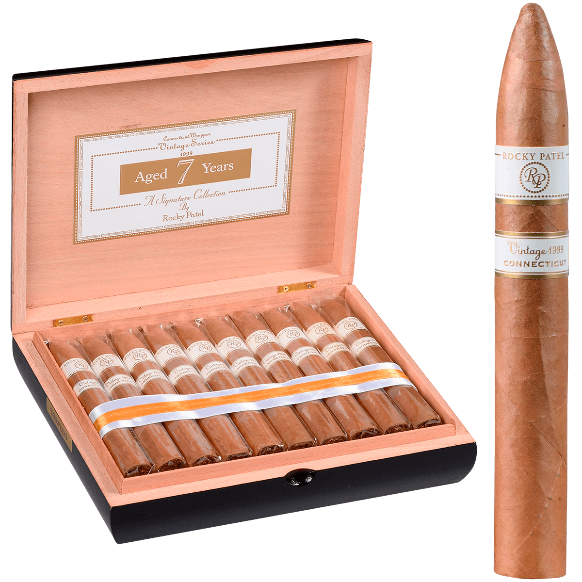 Rocky Patel Vintage 1999 Connecticut Torpedo 20 Ct. Box 6.25X52