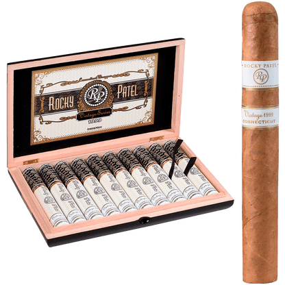 Rocky Patel Vintage 1999 Connecticut Toro Tubos 10 Ct. Box 6.50X52