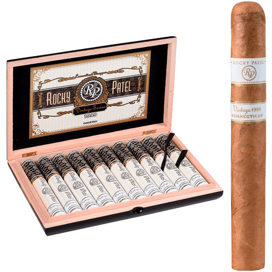 Rocky Patel Vintage 1999 Connecticut Toro Tubos 10 Ct. Box 6.50X52