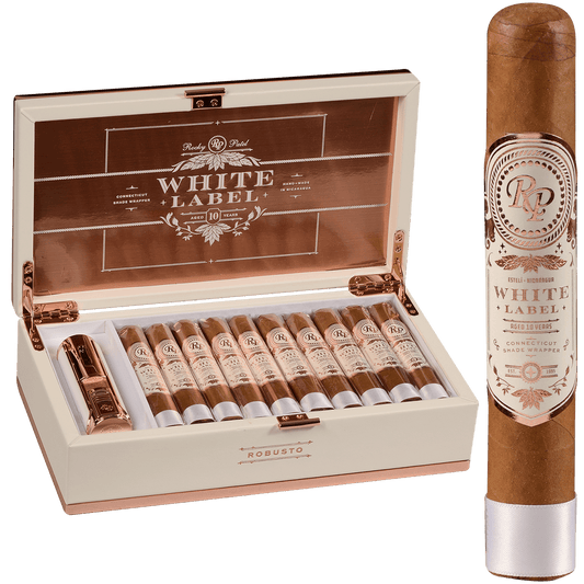 Rocky Patel White Label Robusto Gift Set 20 Ct. Box 5.00X50