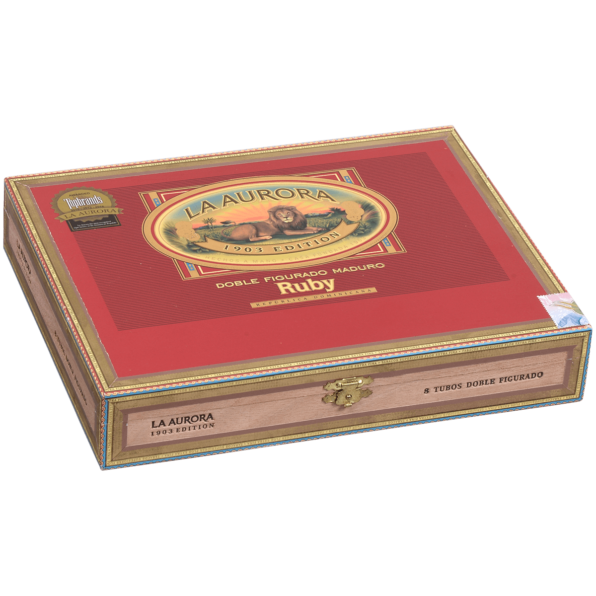 La Aurora Preferidos Ruby Tube 8Ct Box 5X54