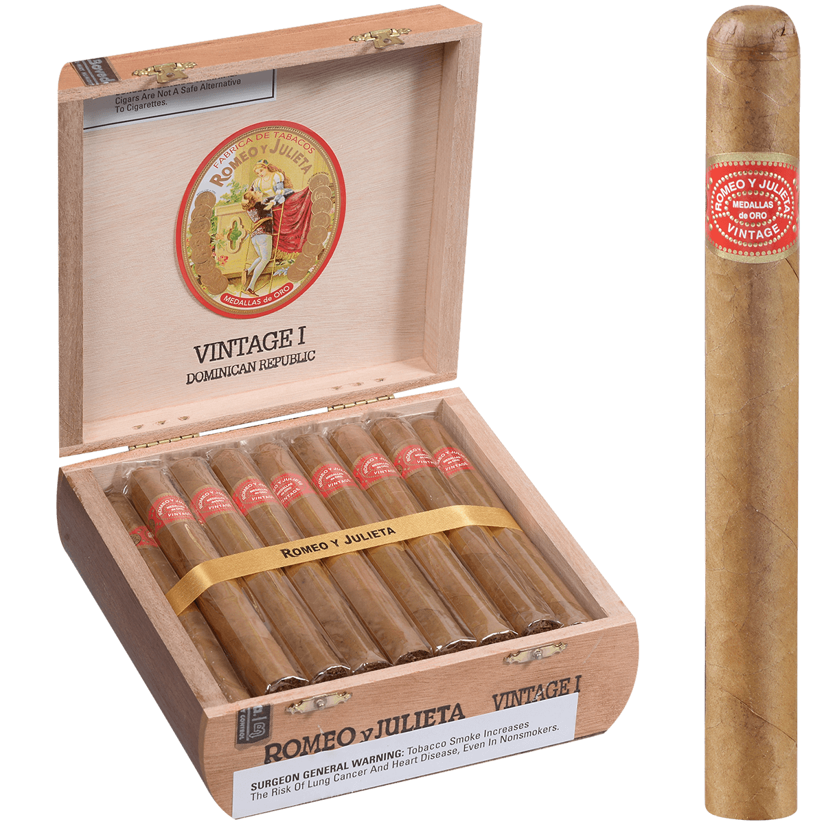 Romeo Y Julieta Vintage #1 Natural 25 Ct. Box 6.00X43