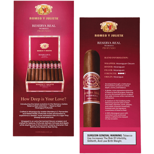 Promo Romeo Y Julieta Profundo Insert Cards