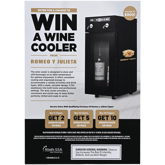 Promo Romeo Y Julieta Wine Cooler Counter Card