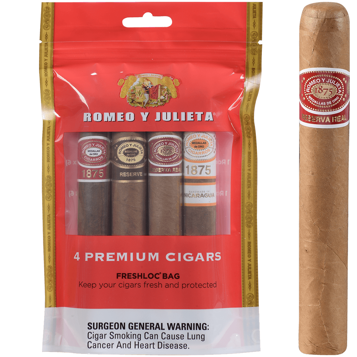 PROMO ROMEO Y JULIETA 4 CT. FRESHLOC PACK
