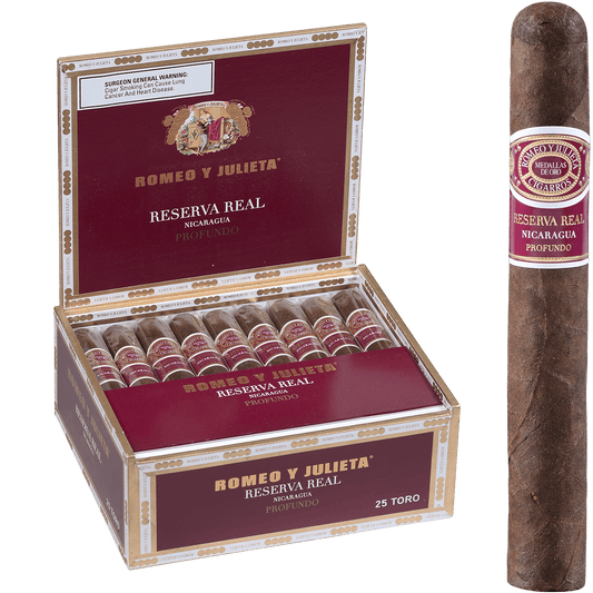 Romeo Y Julieta Reserva Real Nicaragua Profundo Toro 25 Ct. Box 6.00X54