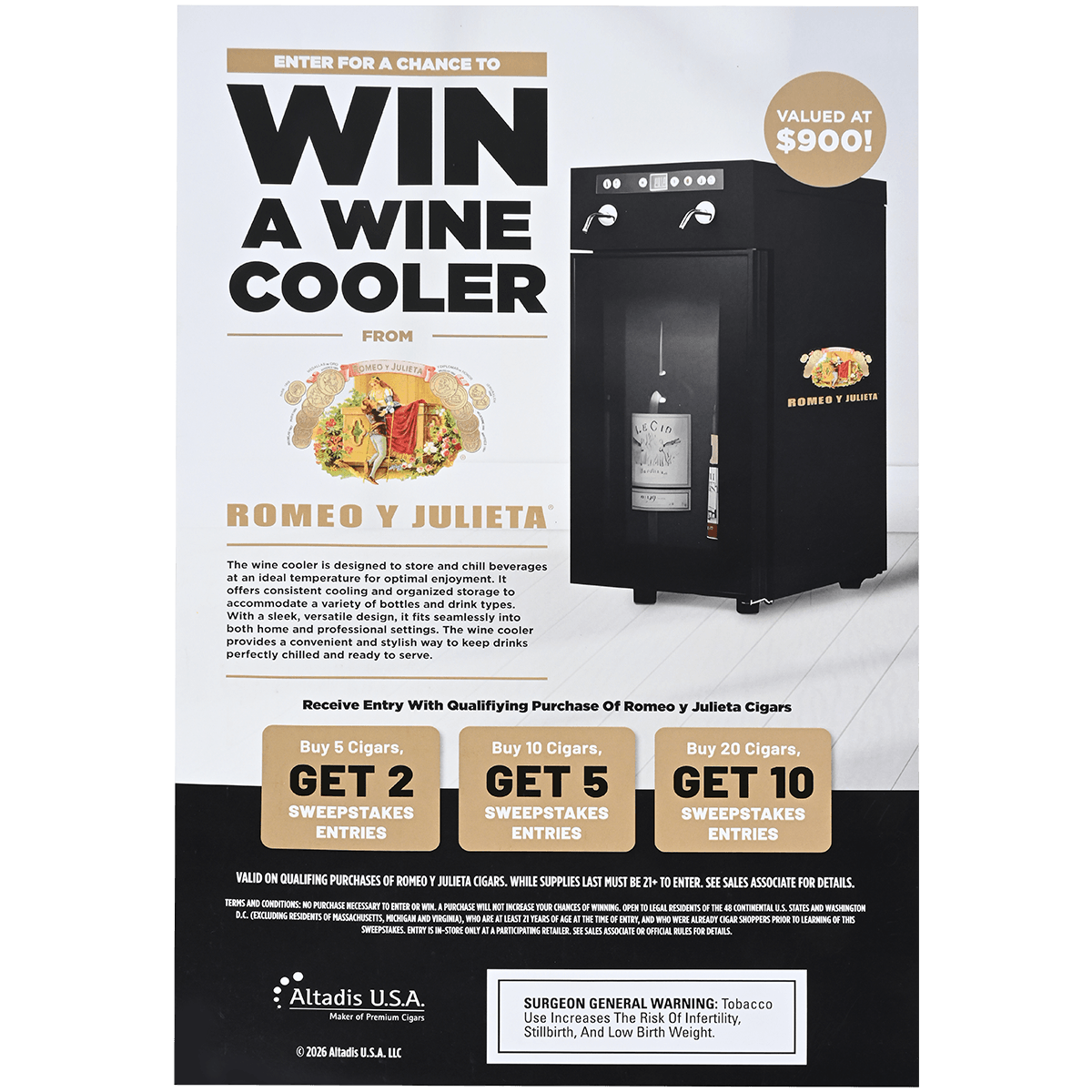 Promo Romeo Y Juliea Wine Cooler Poster