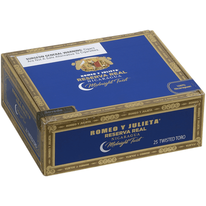 Romeo Y Julieta Reserva Real Nicaragua Midnight Twisted Toro 25 Ct. Box 6.00X54