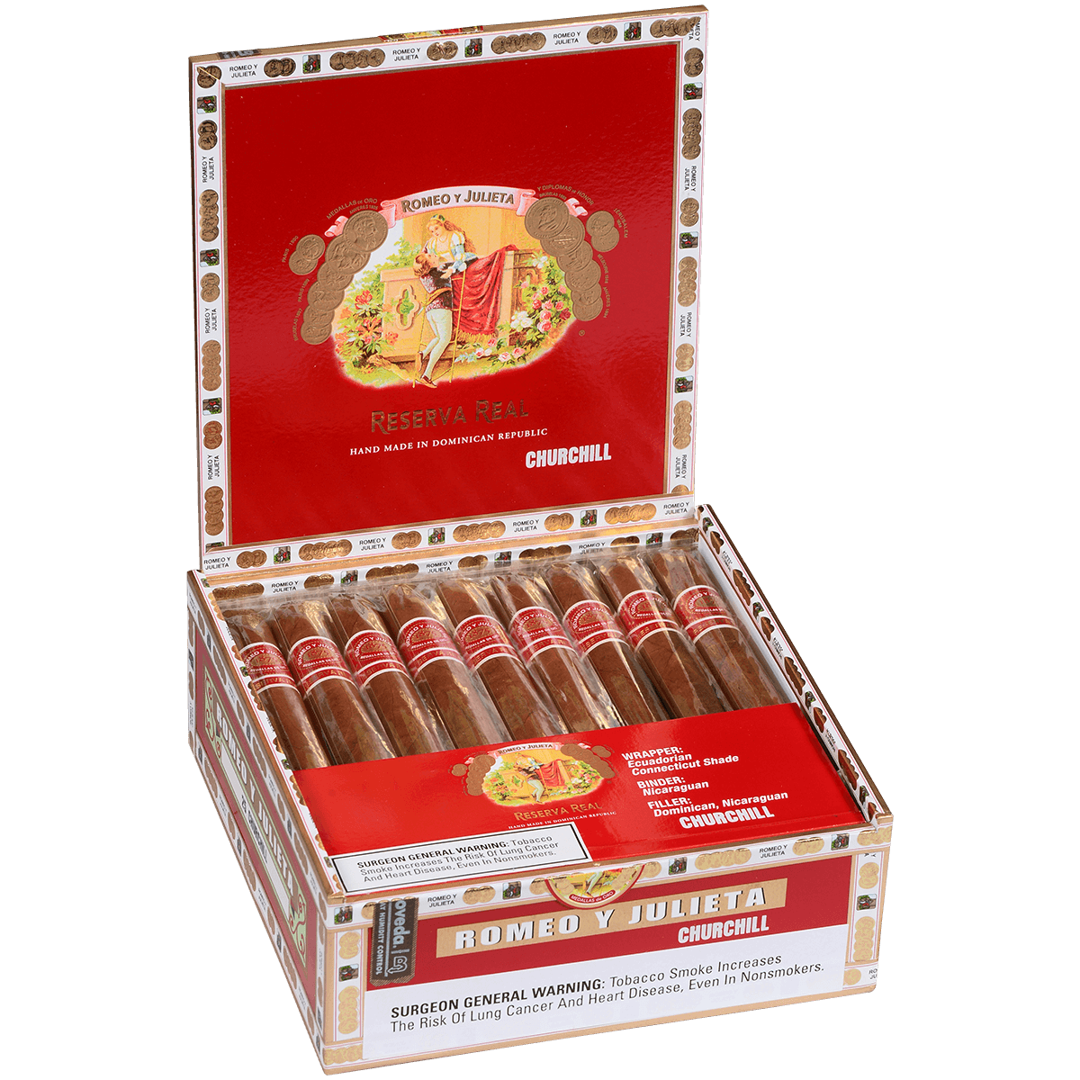 Romeo Y Julieta Reserva Real Churchill 25 Ct. Box 7.00X50
