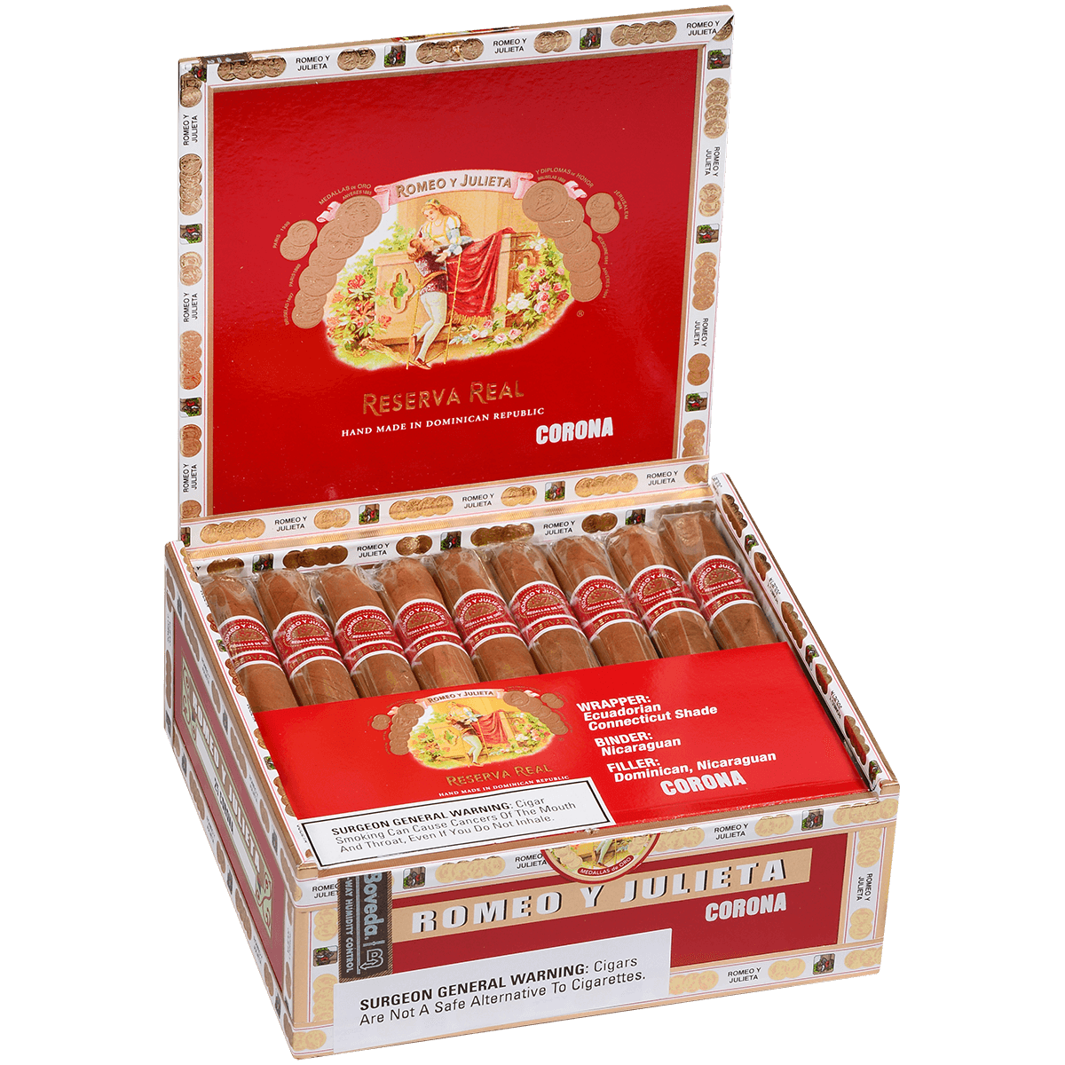 Romeo Y Julieta Reserva Real Corona 25 Ct. Box 5.50X44