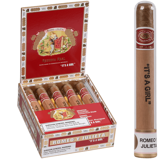 Romeo Y Julieta Reserva Real It'S A Girl Julieta Glass Tubes 10 Ct. Box